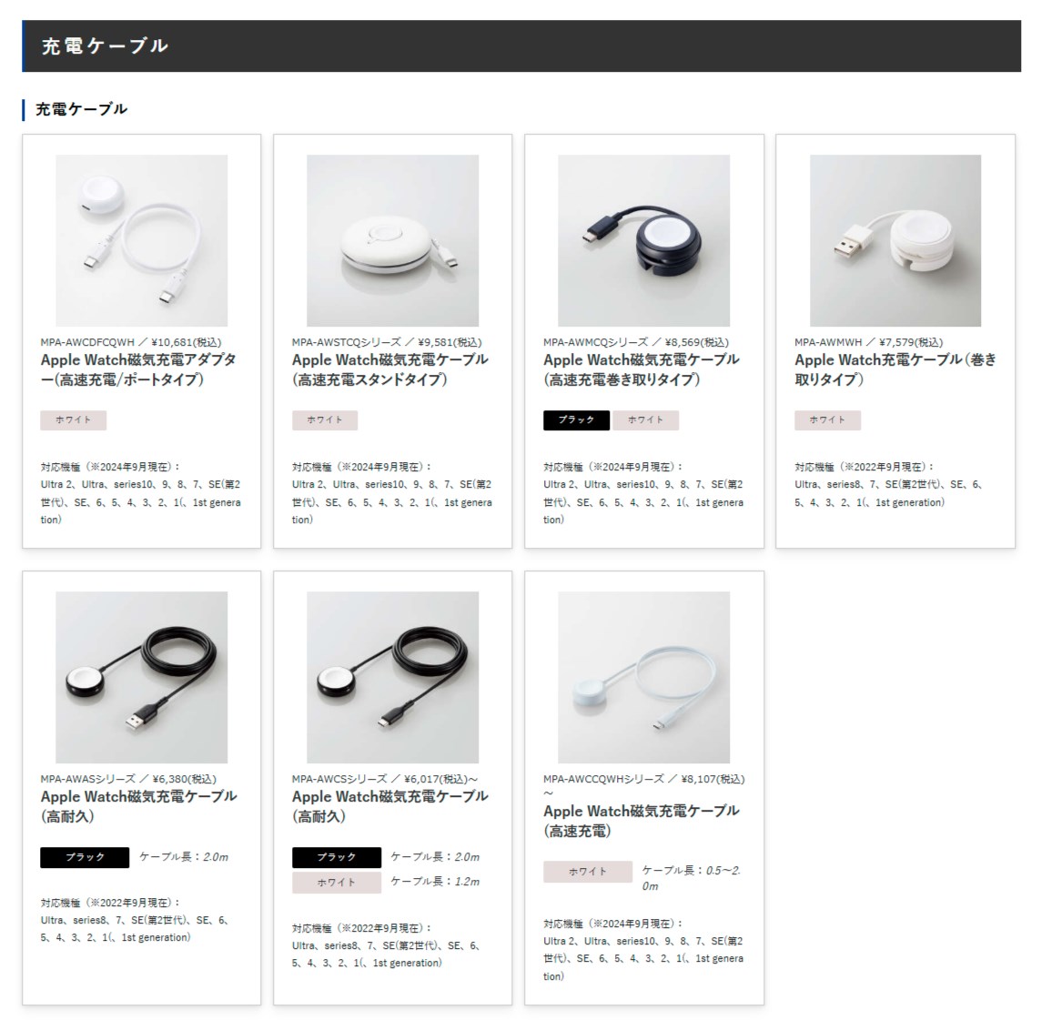 「高速充電」と書かれている商品が急速充電に対応している