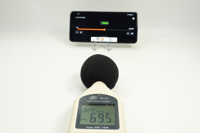「ウルトラボリュームモード」の300％で69.5db