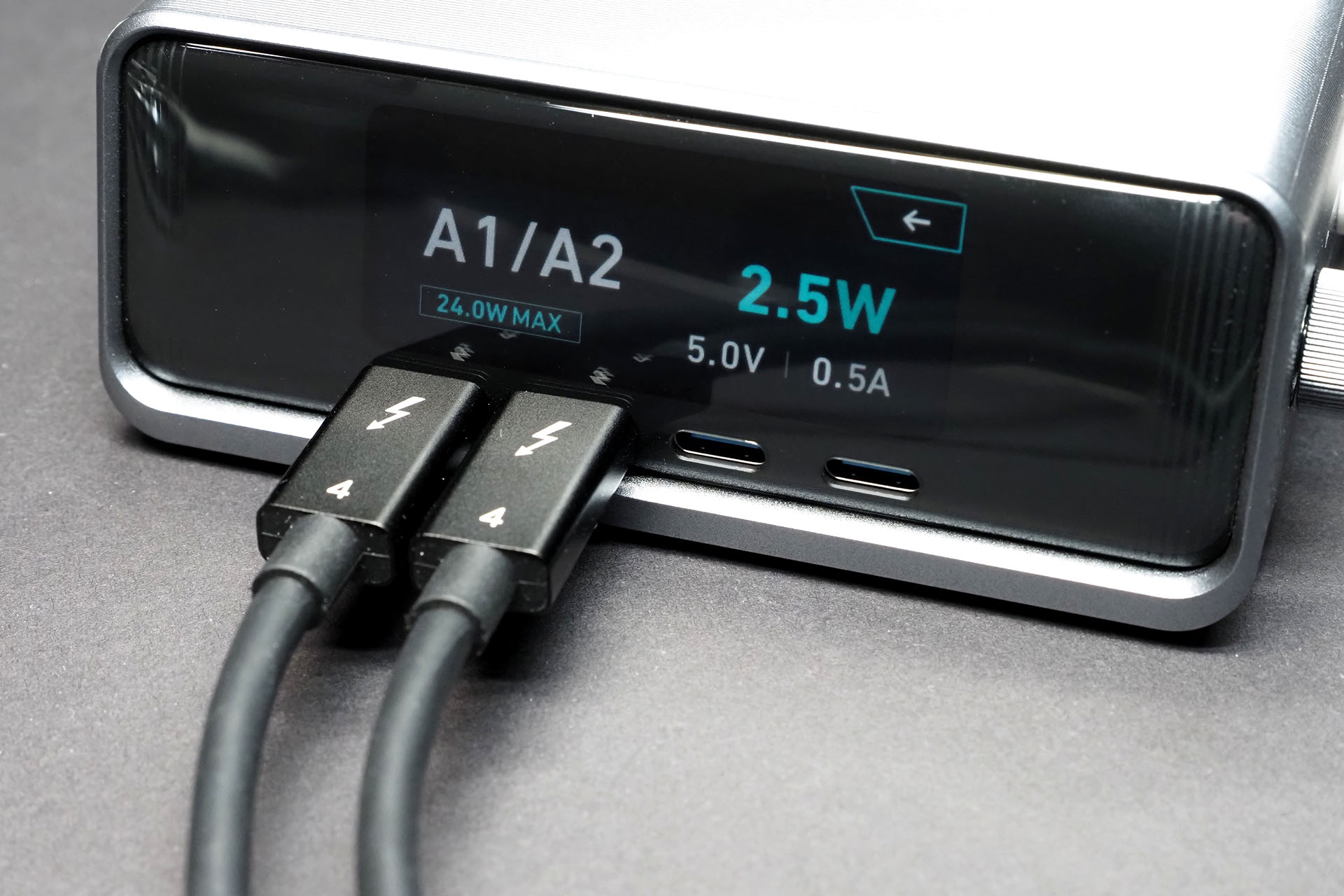 USB-Aポートは詳細表示にしてもUSB-A1とUSB-A2の合計表示のみ行われる。