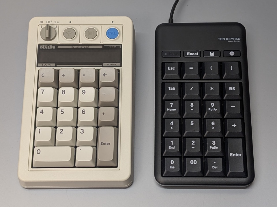8BitDo テンキー Mechanical Numpad メカニカルテンキー 8Bitdo、Retro87 M メカニカルキーボードと Retro18 テンキーを
