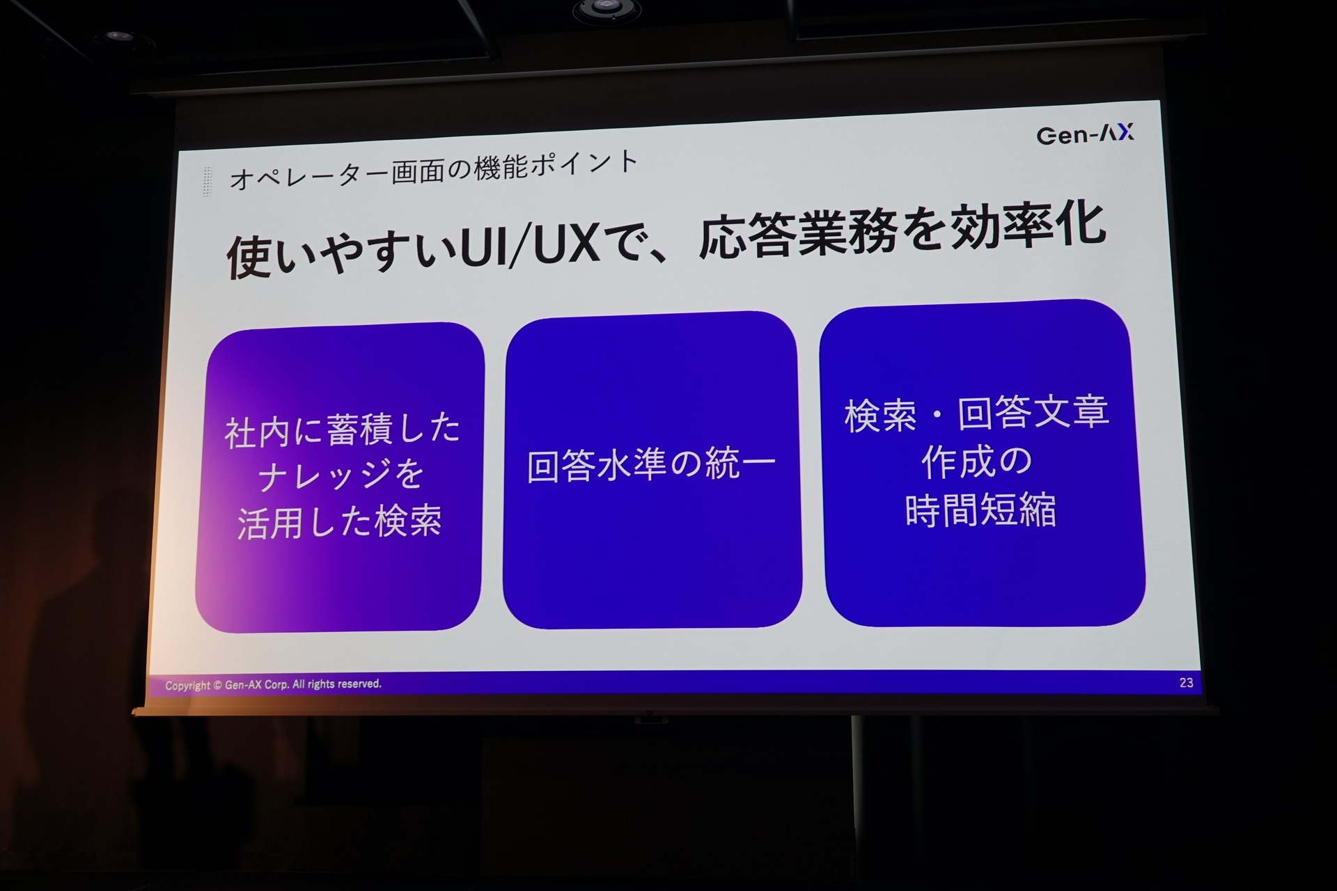 応答業務を効率化