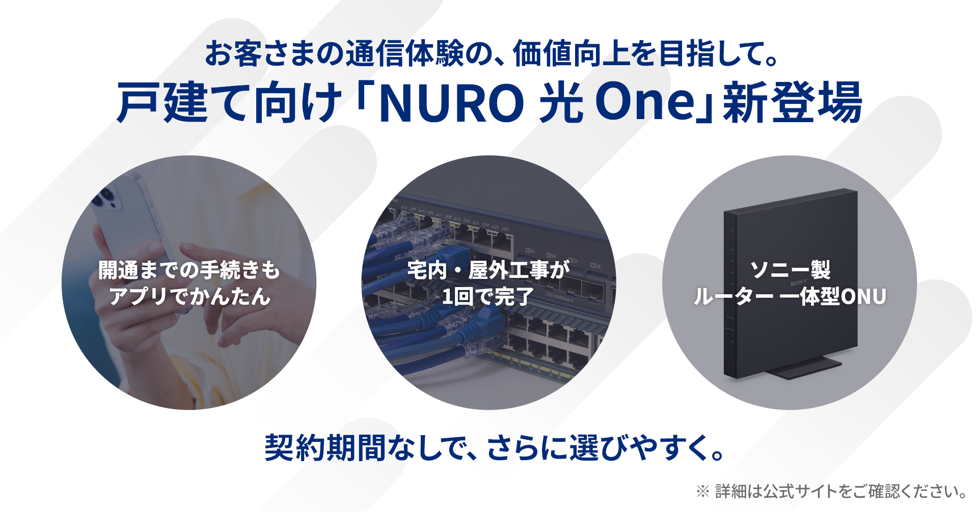 新プラン「NURO 光 One」戸建て向けに提供開始