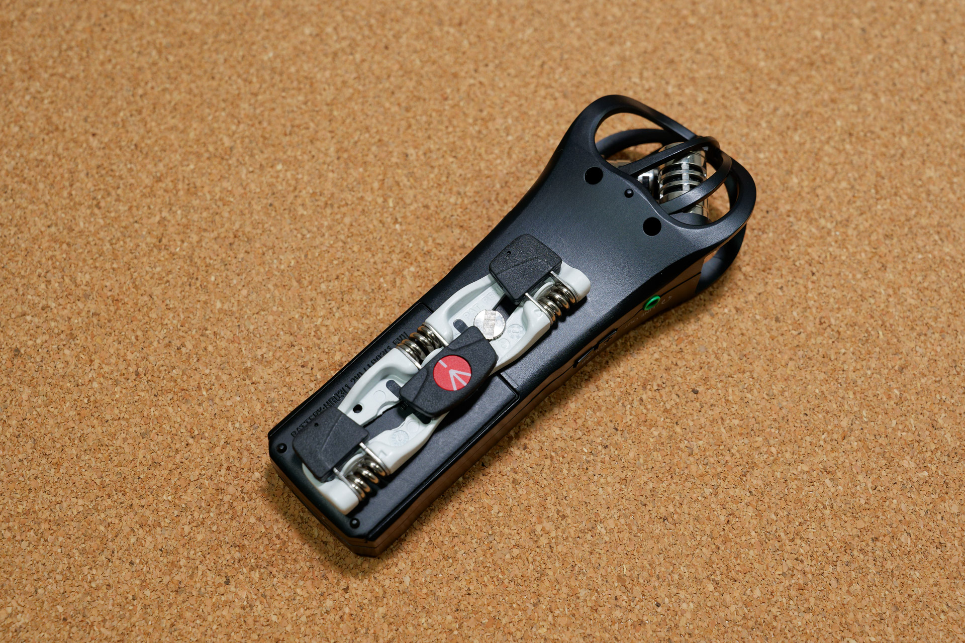 ICレコーダーに装着したところ