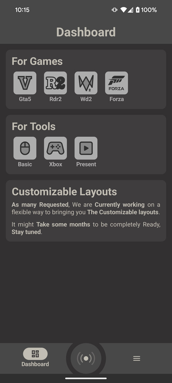 マウスやタッチパッドとして使いたいときは「Basic」を選ぶ