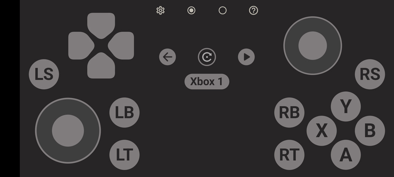 Xboxのゲームパッドとして使えるレイアウト