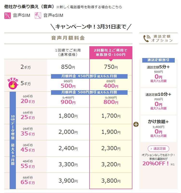 「トクトクキャンペーン＋プラス」を適用した際の料金