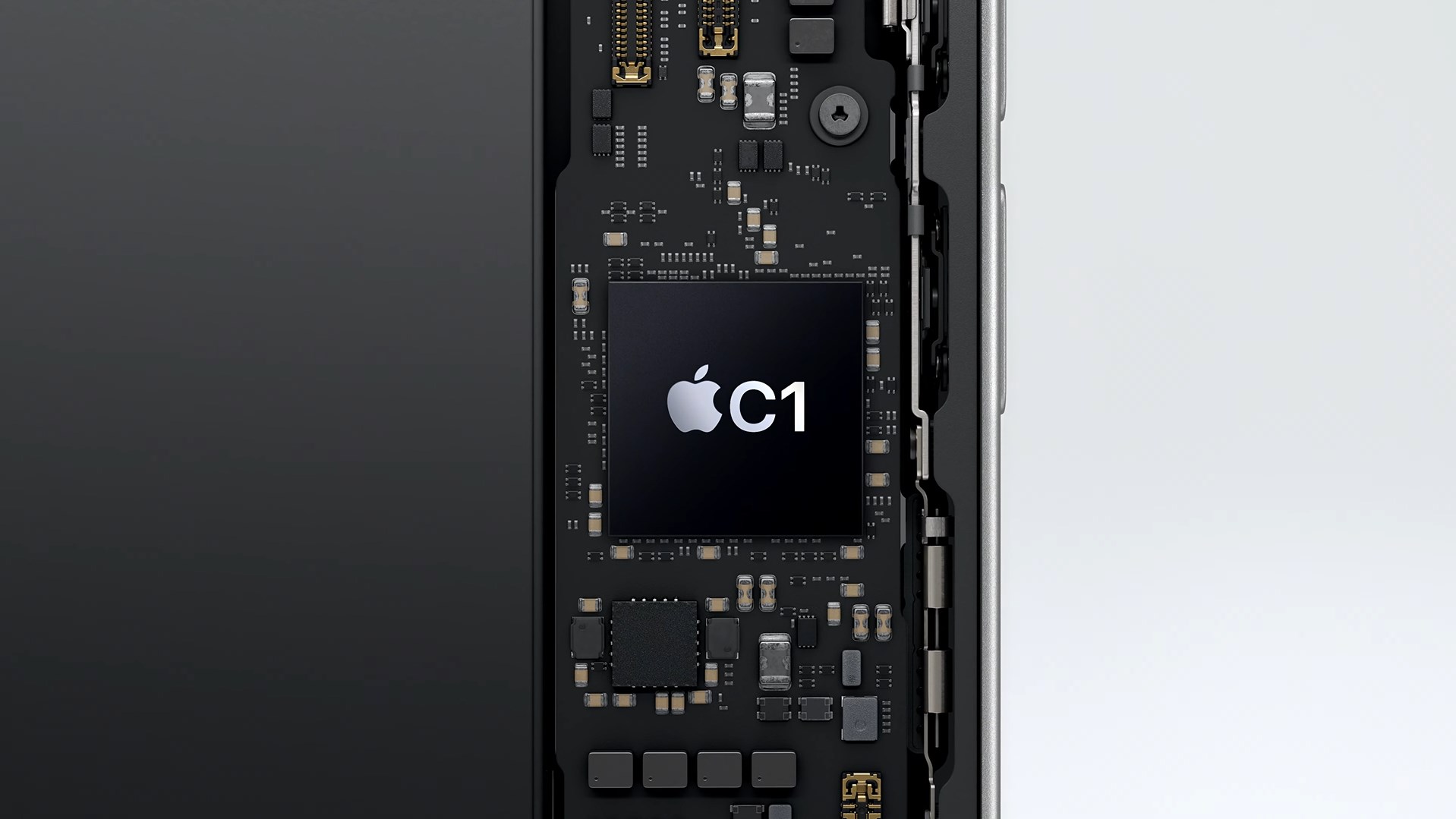 アップル独自のモデム「C1」を採用