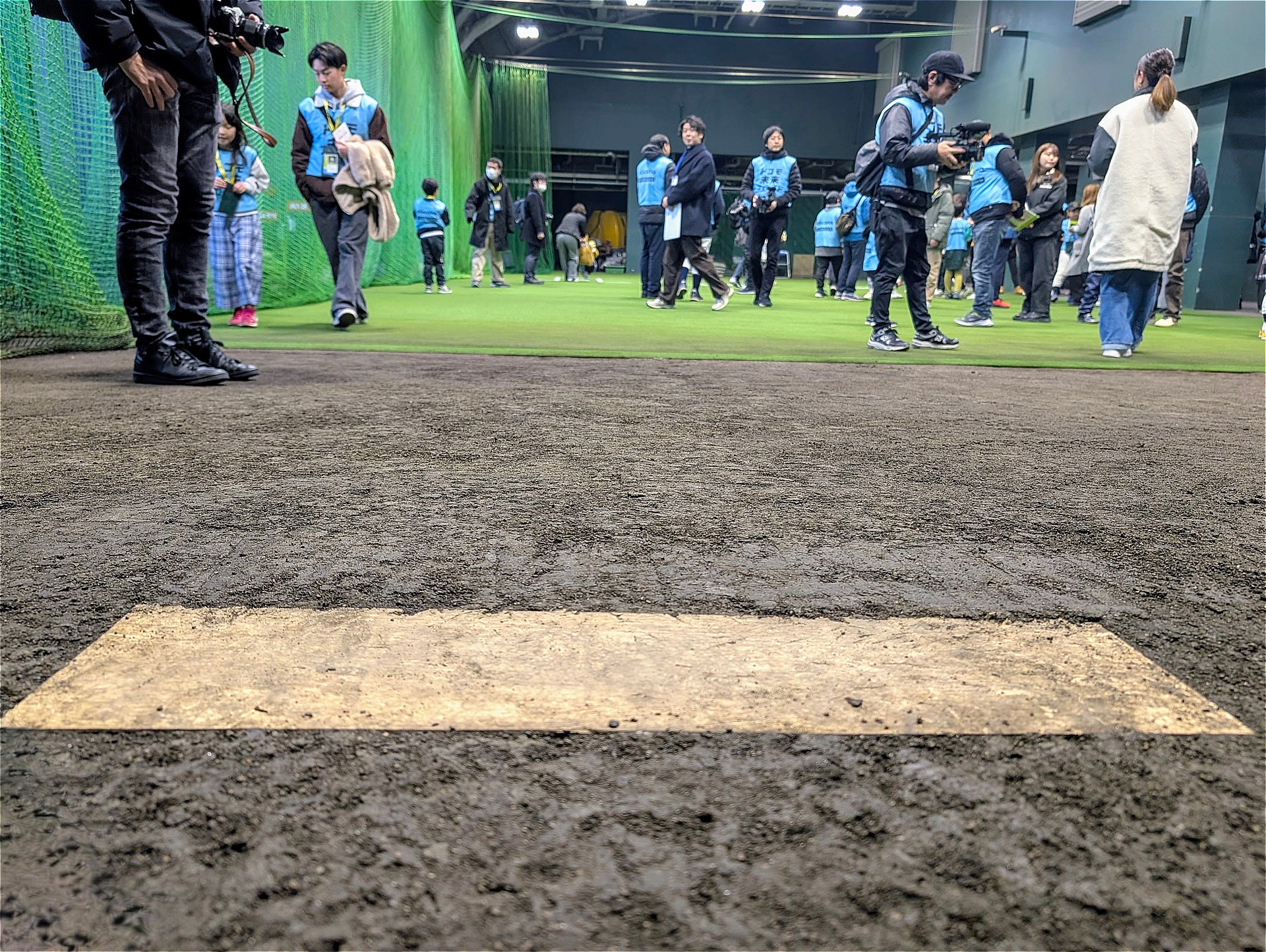 メジャーリーグと同じ土、固さに仕上げられたマウンド