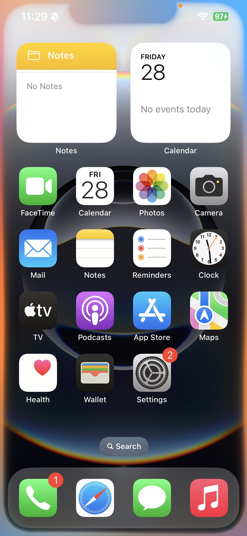 言語を英語に変更し、Apple Intelligenceを起動した様子