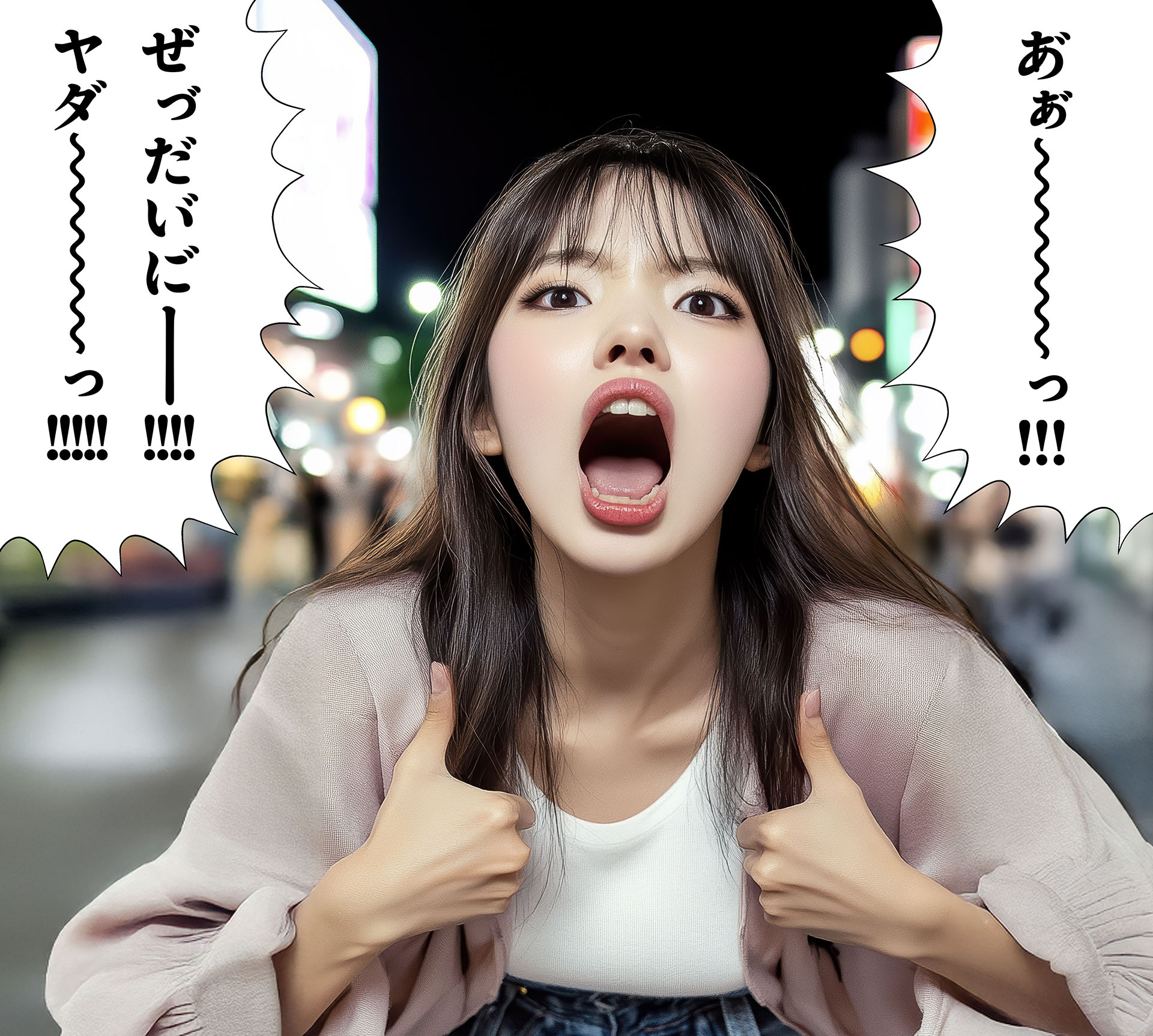 貂明朝アンチックを使うと、マンガ特有のテキスト表現ができる。