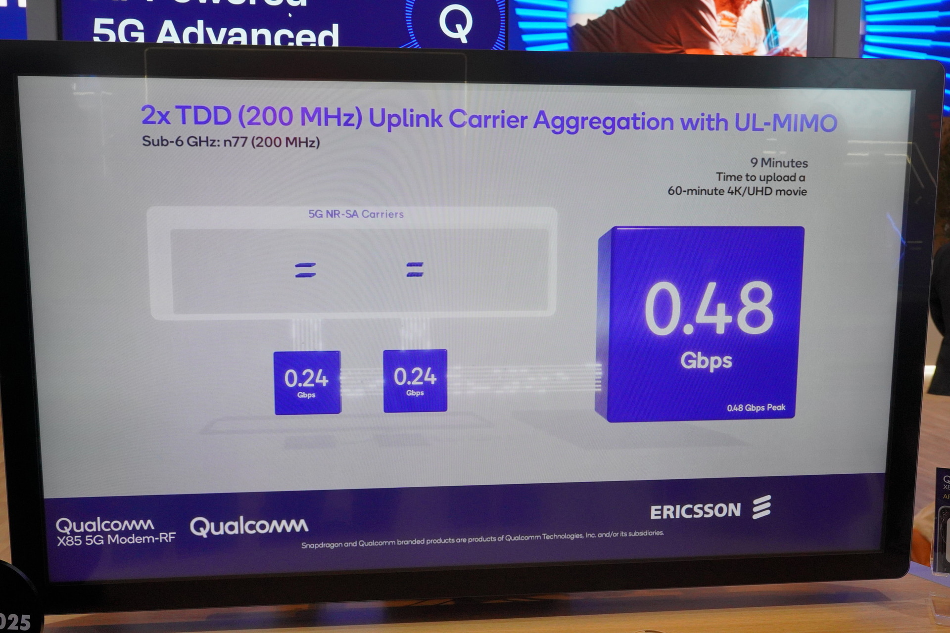 5G Advancedの最新仕様に対応しており、上り、下りともに高いスループットを出せる