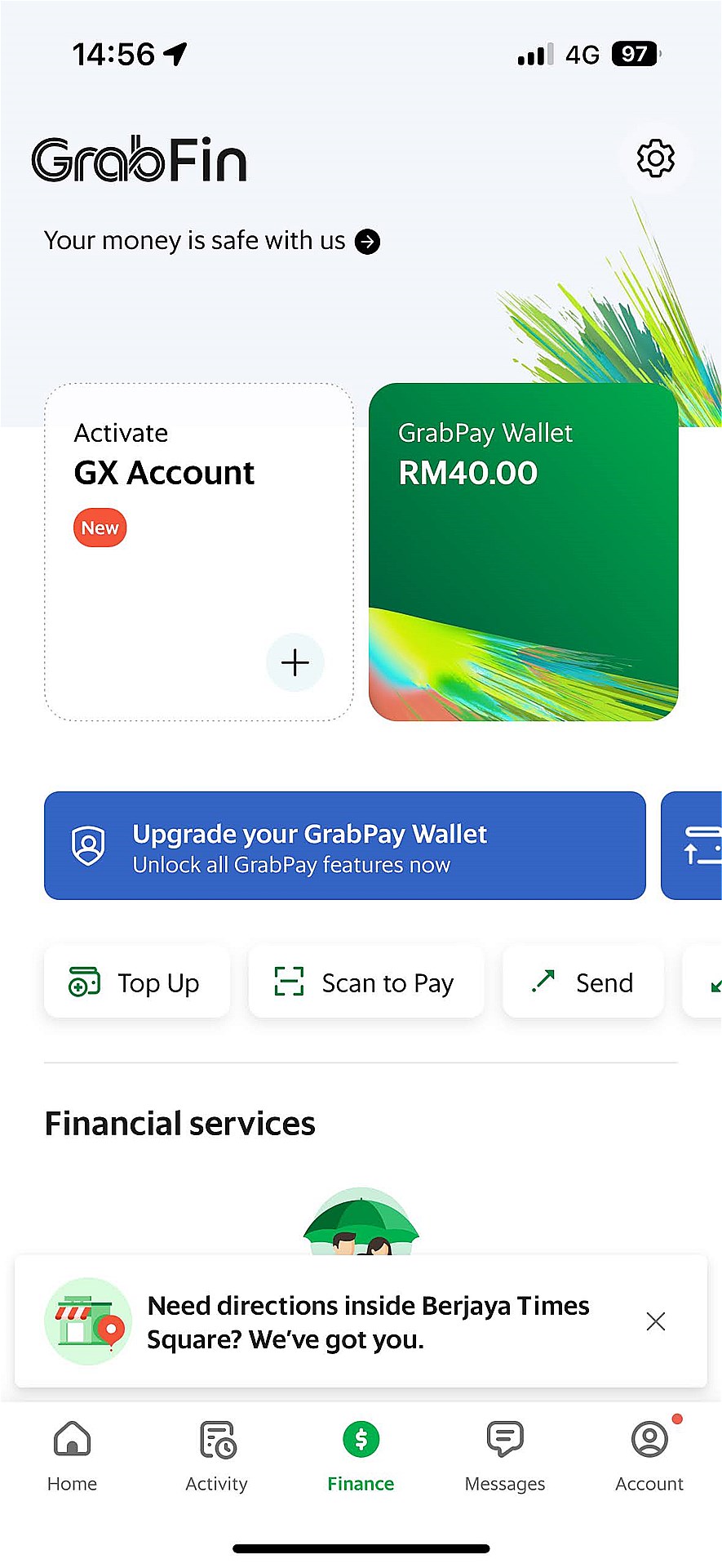 カードからのチャージも問題なし