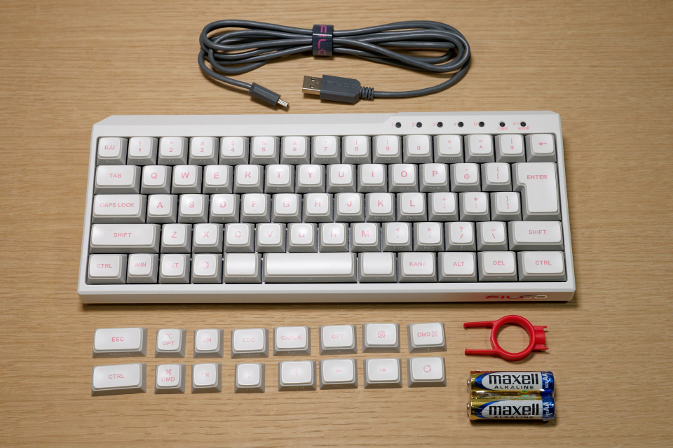 きゃわわ！ なホワイト＆ピンクのBluetooth＆有線両対応キーボード