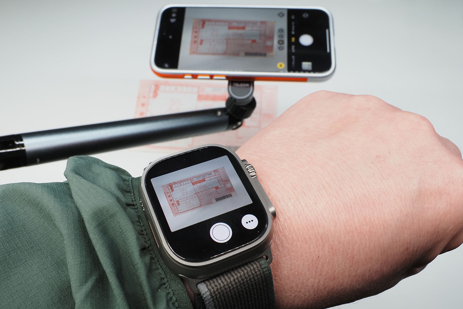 Apple Watchのカメラリモートを使えば、さらに影が出にくく、ブレにくい撮影ができる。