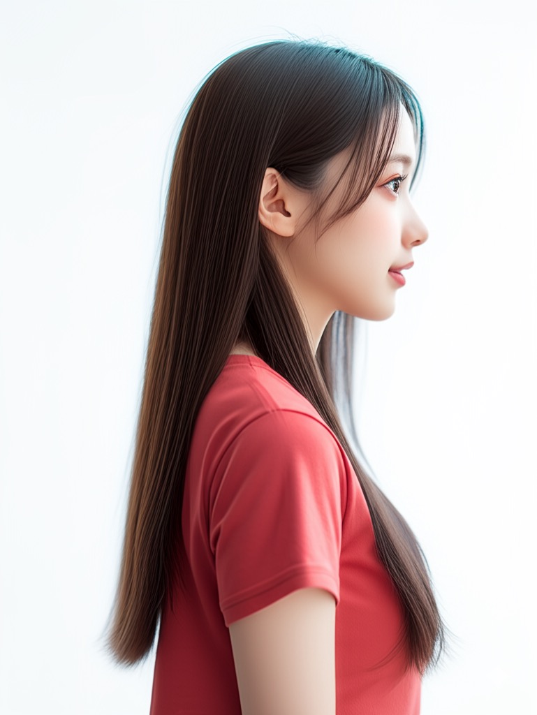 真横を向かせたかったので「one more back shot」と入力した。結果真横を向いた。