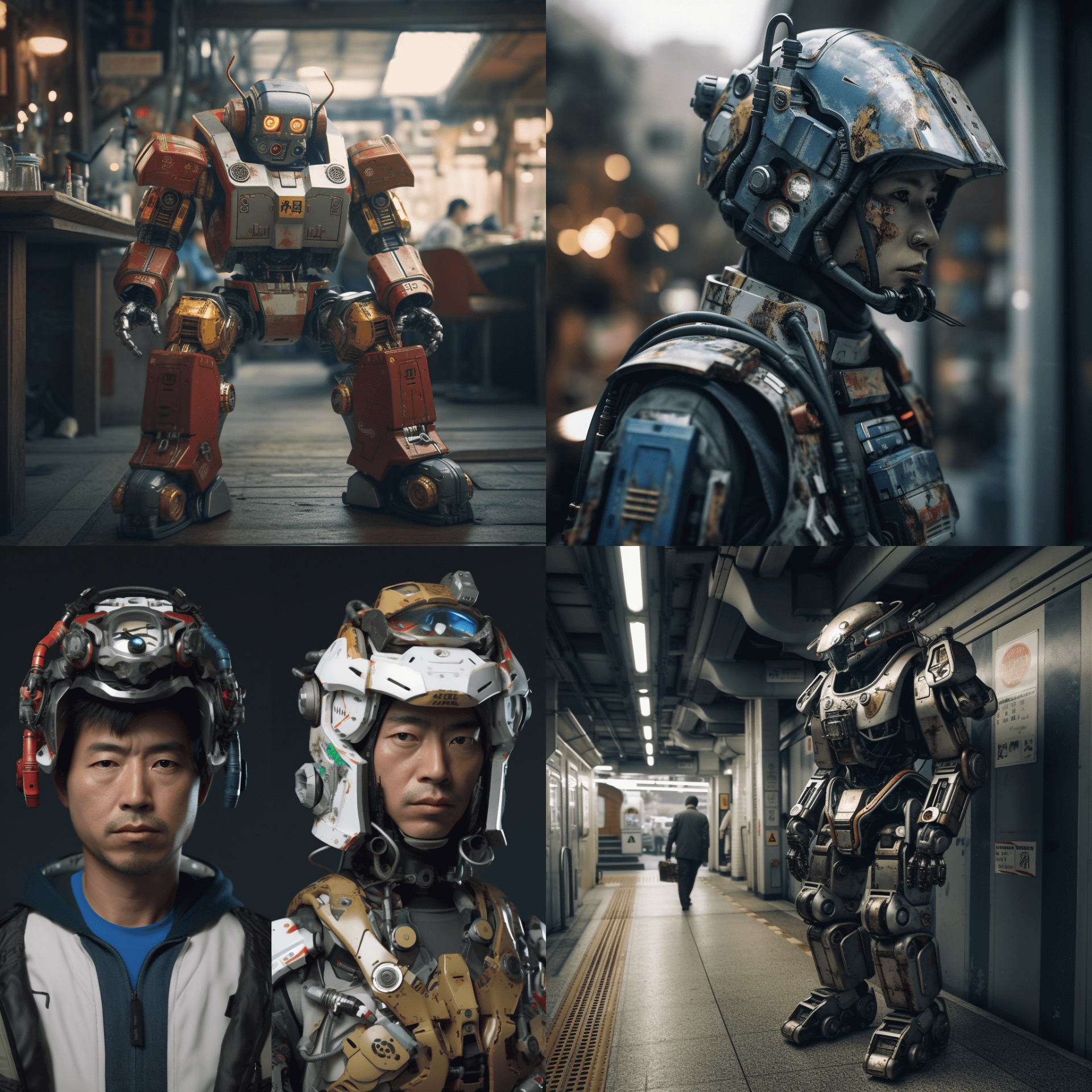 2023年3月頃のMidjourney V5による生成。「AIがここまでリアルな絵を生成するのか！」と感じられることがあったが、現実的な完成度の低さも多く見られた。
