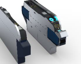 対応自動改札機（左、中央）と専用リーダー（右）のイメージ