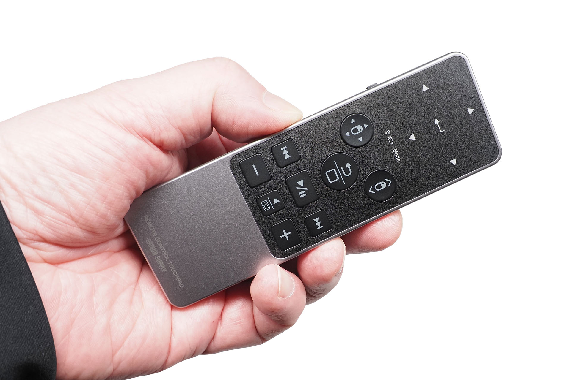 薄くて軽いBluetoothリモコン。