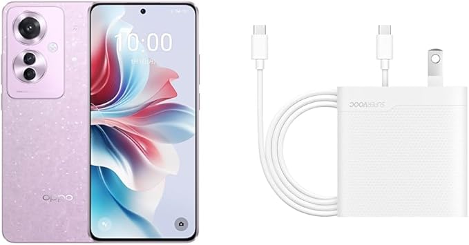 OPPO Reno11 A コーラルパープル&OPPO SUPERVOOC 67W デュアルポート急速充電アダプター（CtoCケーブル付き）