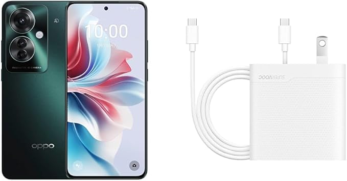 OPPO Reno11 A ダークグリーン&OPPO SUPERVOOC 67W デュアルポート急速充電アダプター（CtoCケーブル付き）