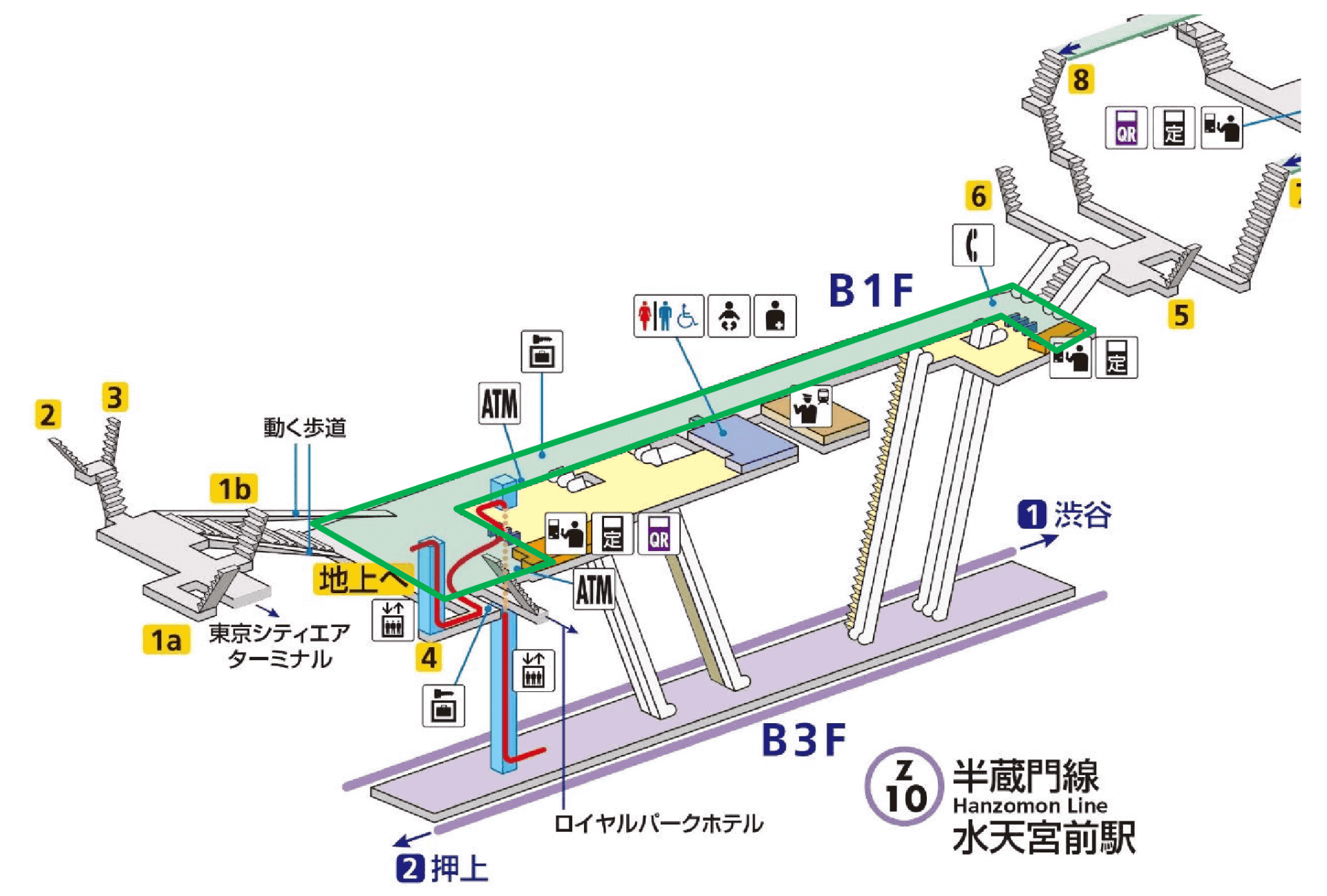 実施箇所は緑枠内及びその周辺
