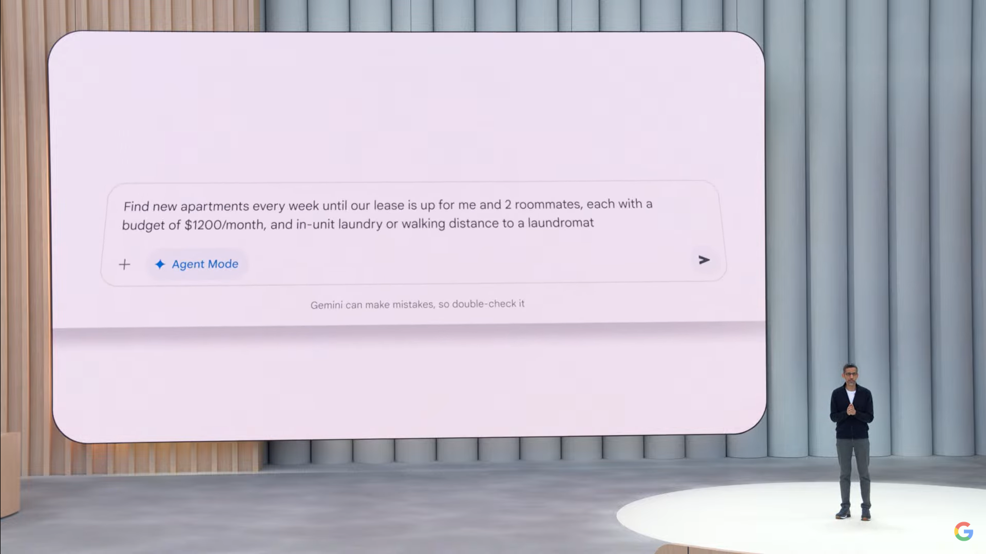 Geminiがブラウザを操作し探してくれる