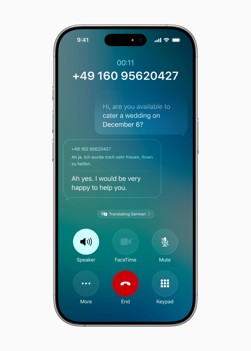 iPhoneで電話、相手が外国語ならテキストで翻訳する「iOS 26」の新機能「ライブ翻訳」発表 - ケータイ Watch