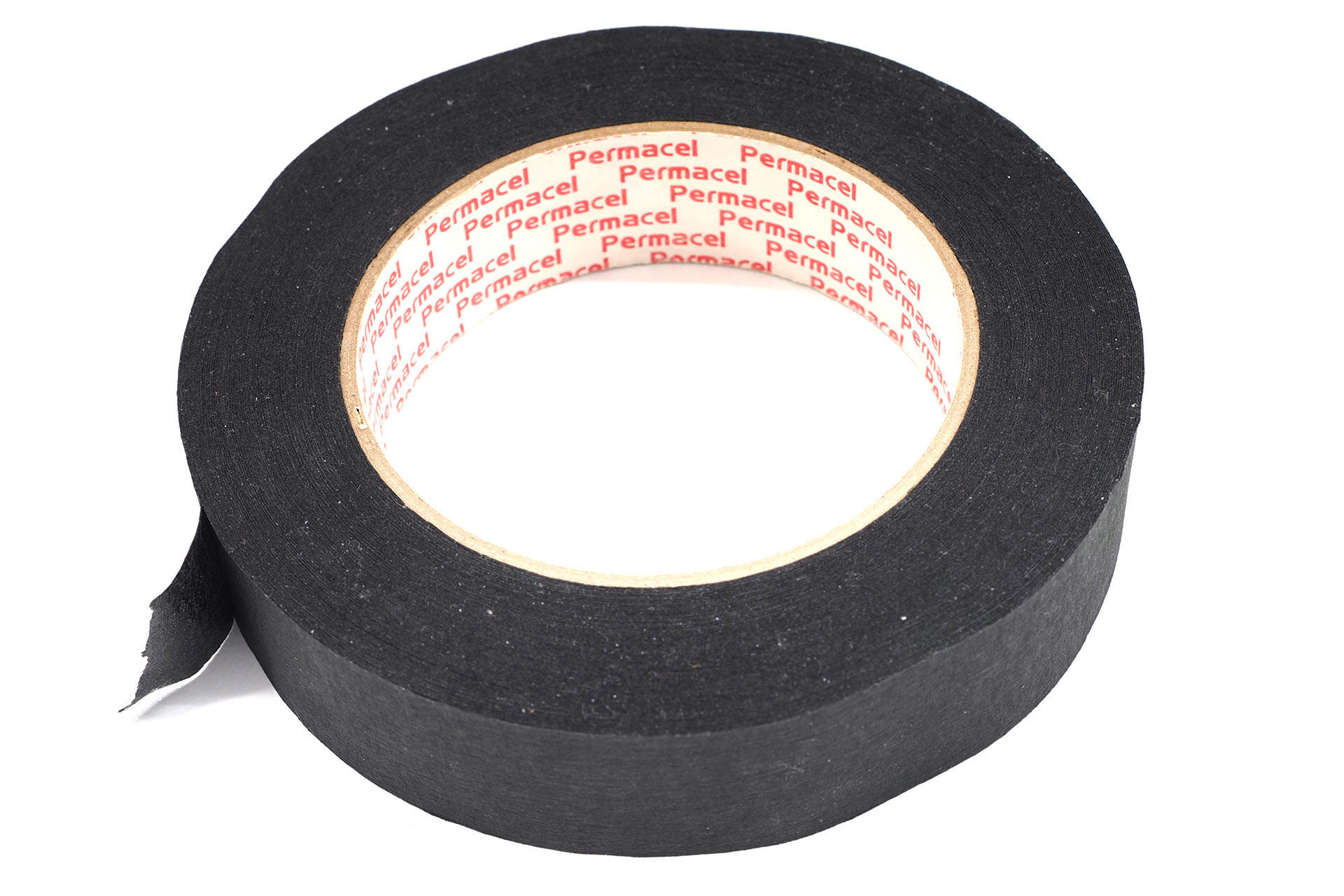 Permacel社だった頃の本家パーマセルテープ。現在は、たとえば<a href="https://www.horiuchi-color.co.jp/service/print/original/35900/" class="strong b">Shurtape社製テープ</a>がよく知られている。