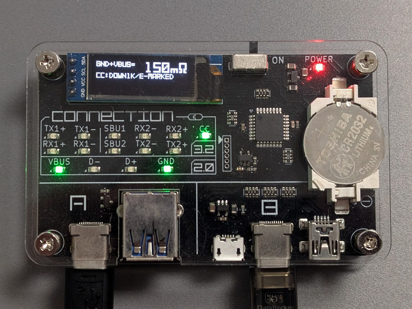 本製品を接続することで充電に必要なVBUS、GND、CC以外の結線は無効化される
