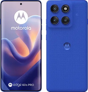 「motorola edge 60s pro」 PANTONE Dazzling Blue（ダーズブルー）