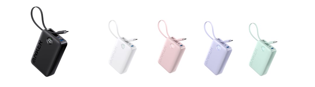 Anker Power Bank（20000mAh, 22.5W, Built-In USB-C ケーブル）