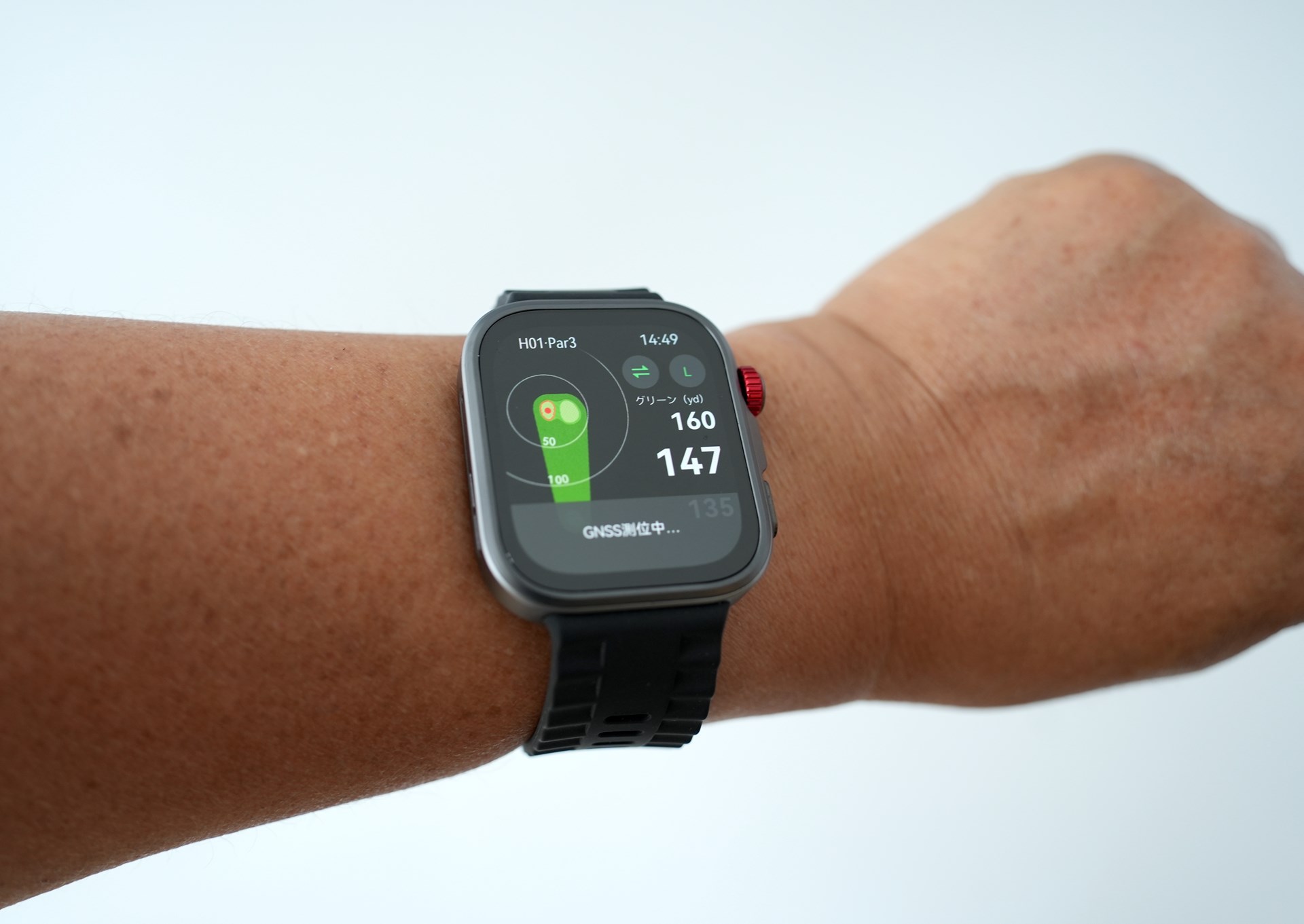 実際には試していないが、グリーンまでの方向と距離がわかり、プレーをアシストしてくれる