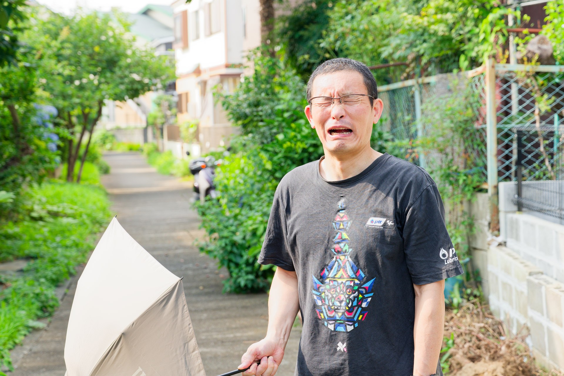 めちゃくちゃ強烈な日差しも……