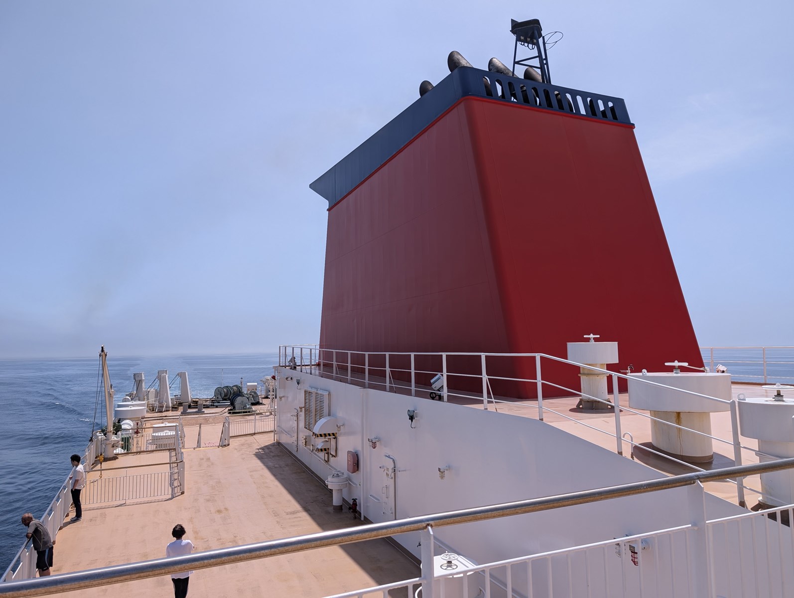 船上の一コマ。新幹線や飛行機とはまた違う楽しさがありますね。お金はかかりましたが、乗ってよかったです