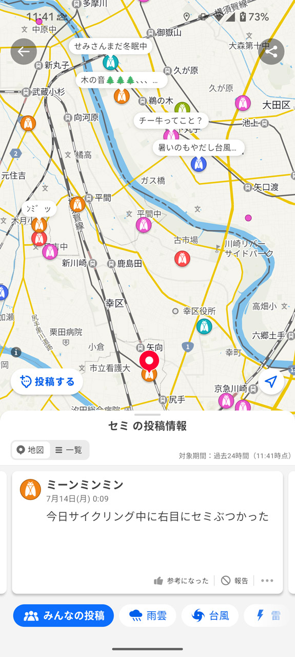 「セミ」の鳴き声や、今食べたい「アイス」の投稿もOK