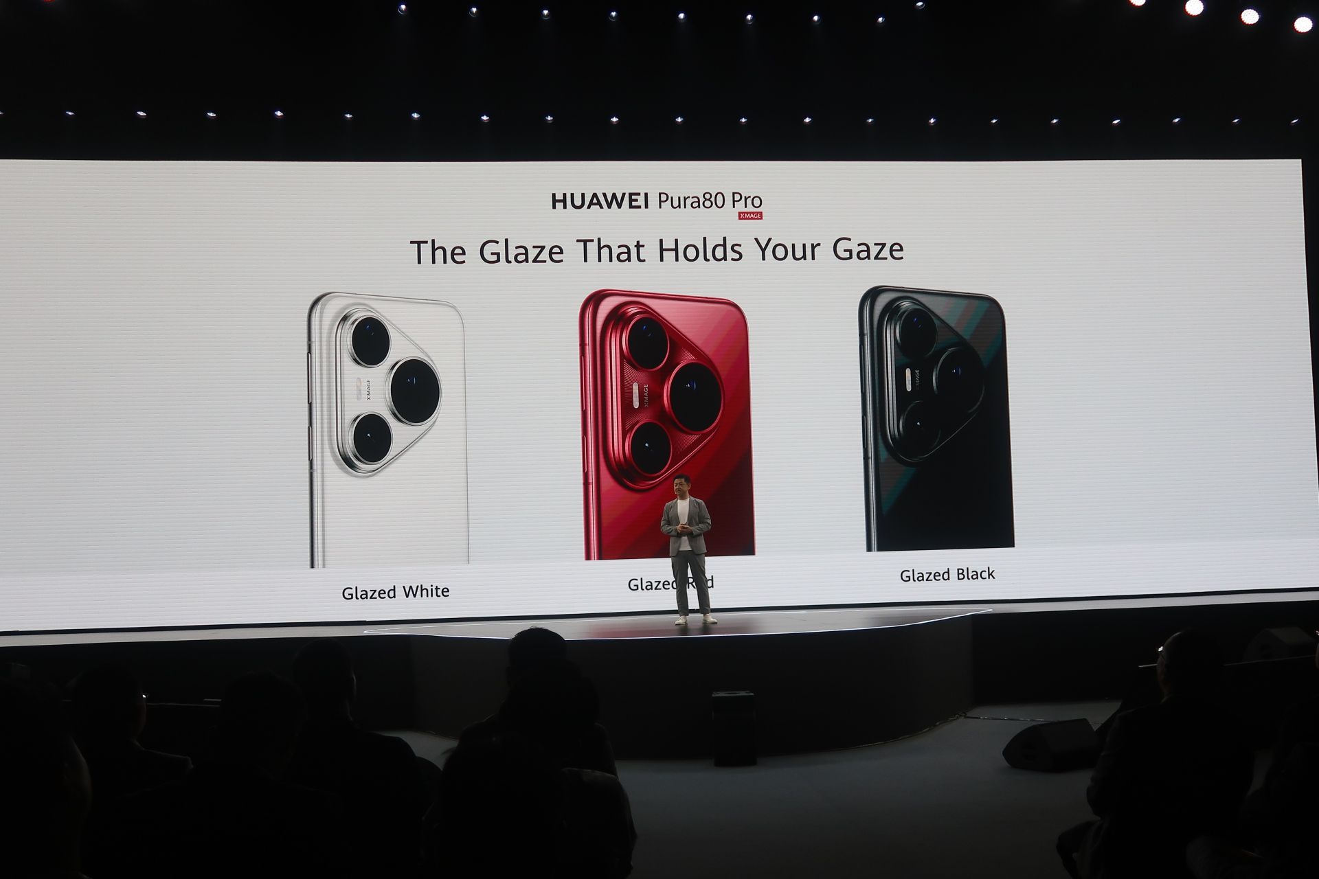 ��HUAWEI Pura 80 Pro�פ�Glazed Red��Glazed White��Glazed Black��3����饤�󥢥å�