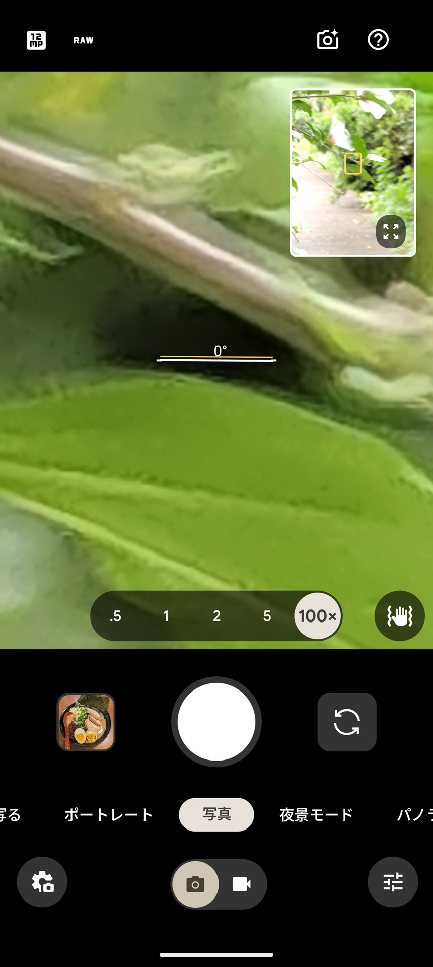 最大100倍のデジタルズームに対応