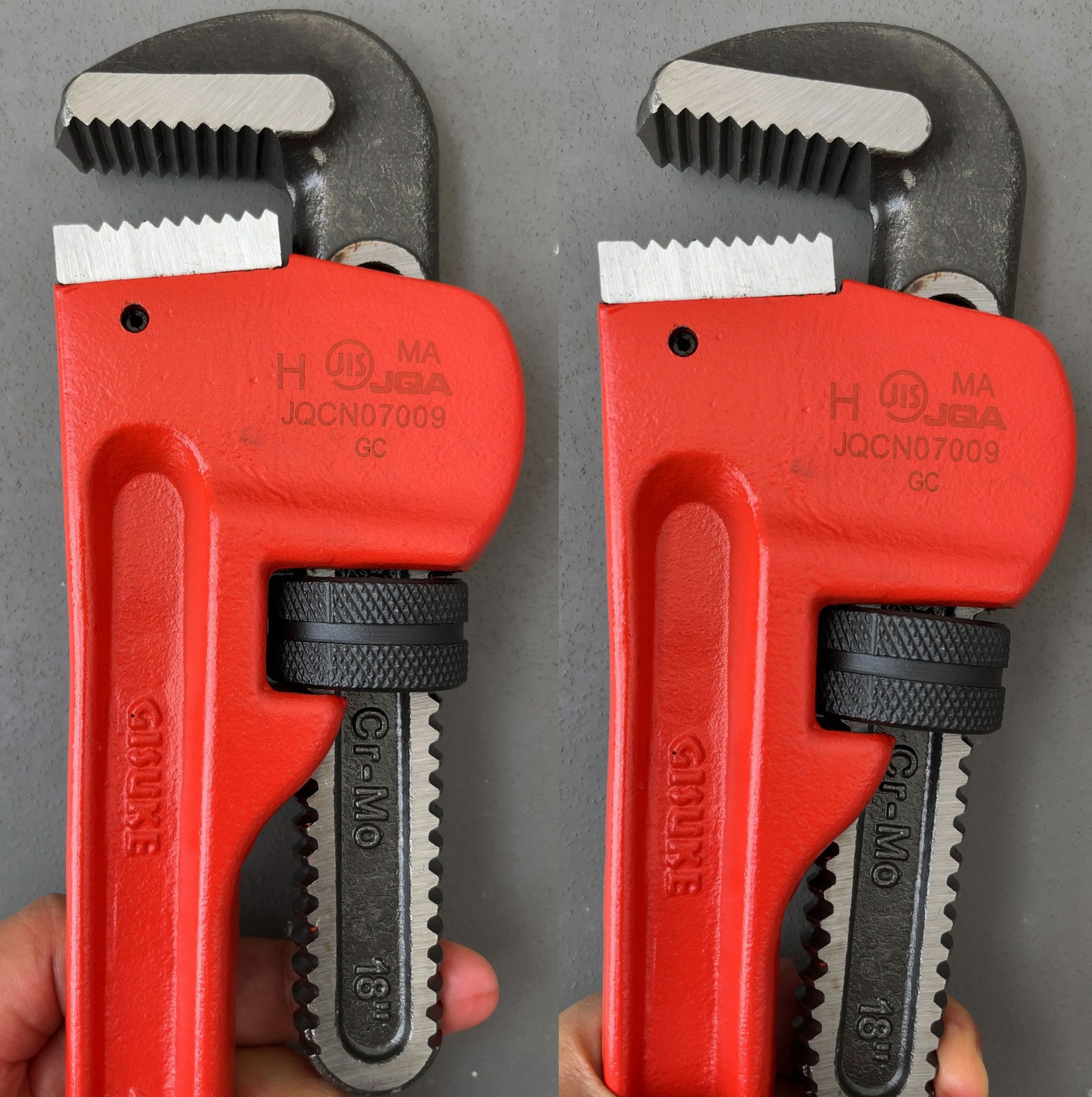 歯が切ってある所を押すと口が開いてパイプを外すことができる