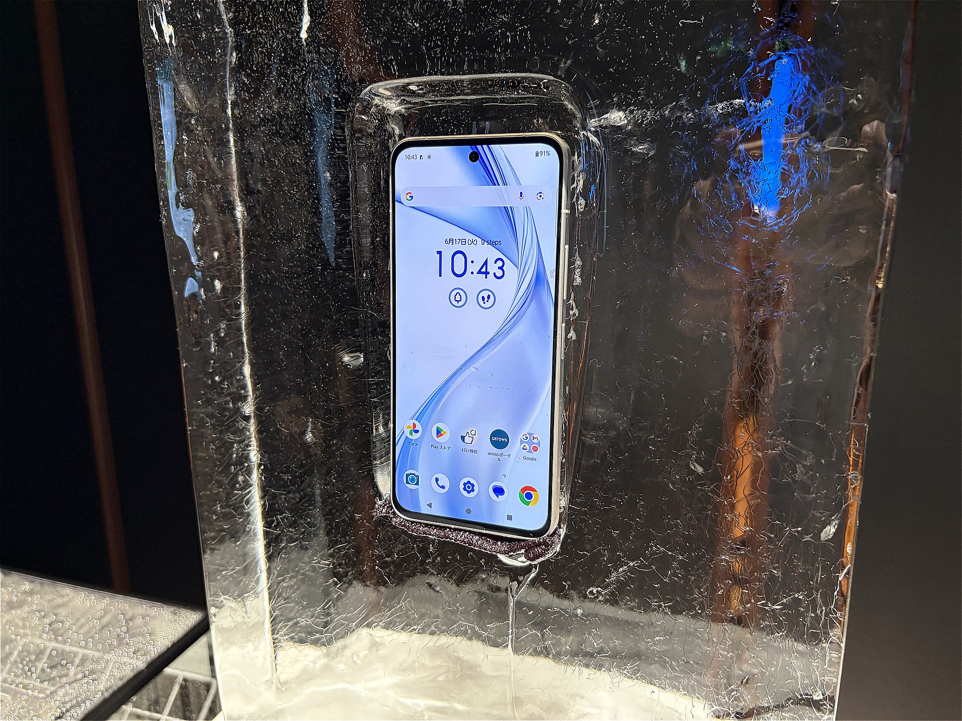 氷漬けにしても動作する