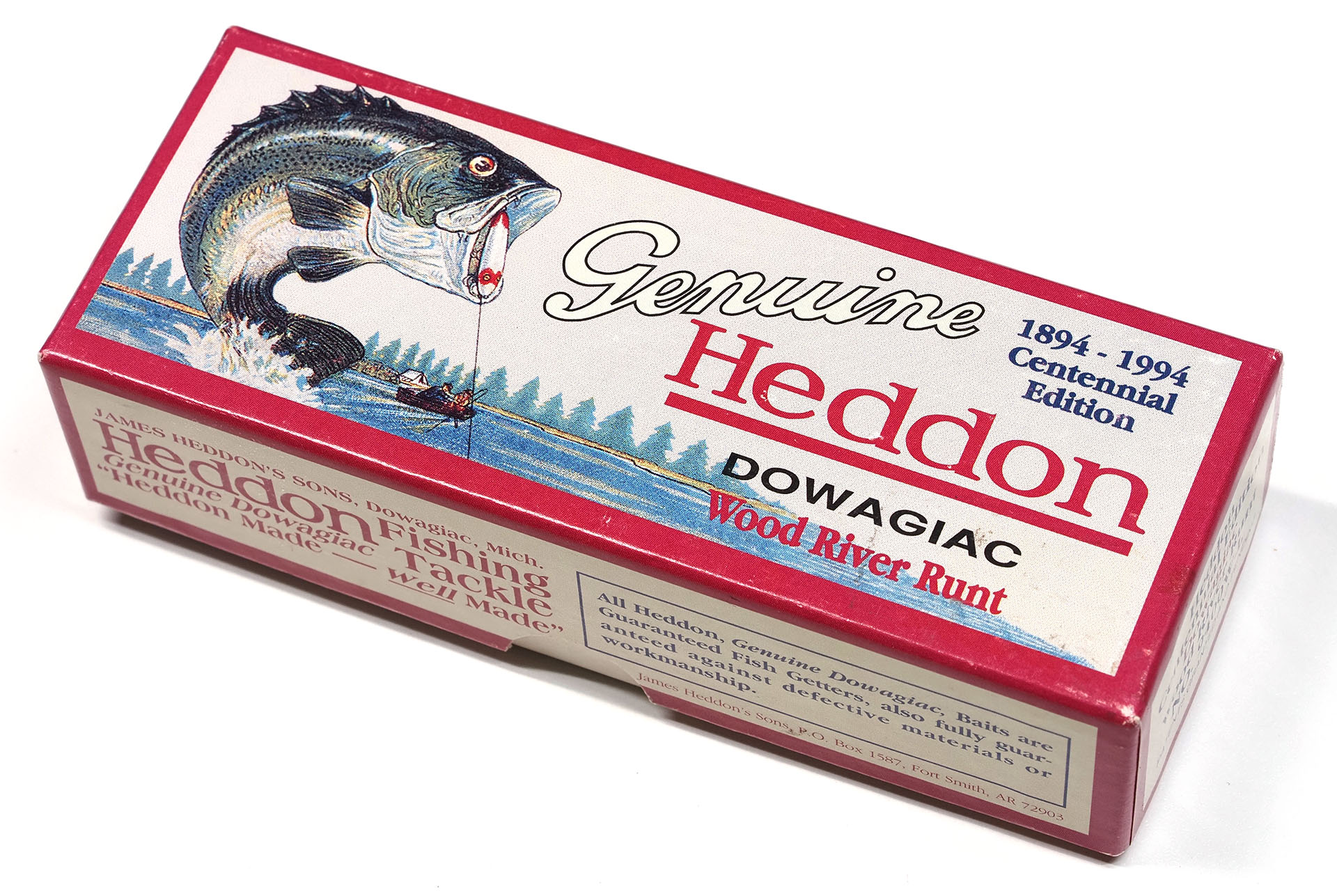 Heddon（ヘドン）というブランドのルアーの紙箱。イラストがジョリーグッドである。