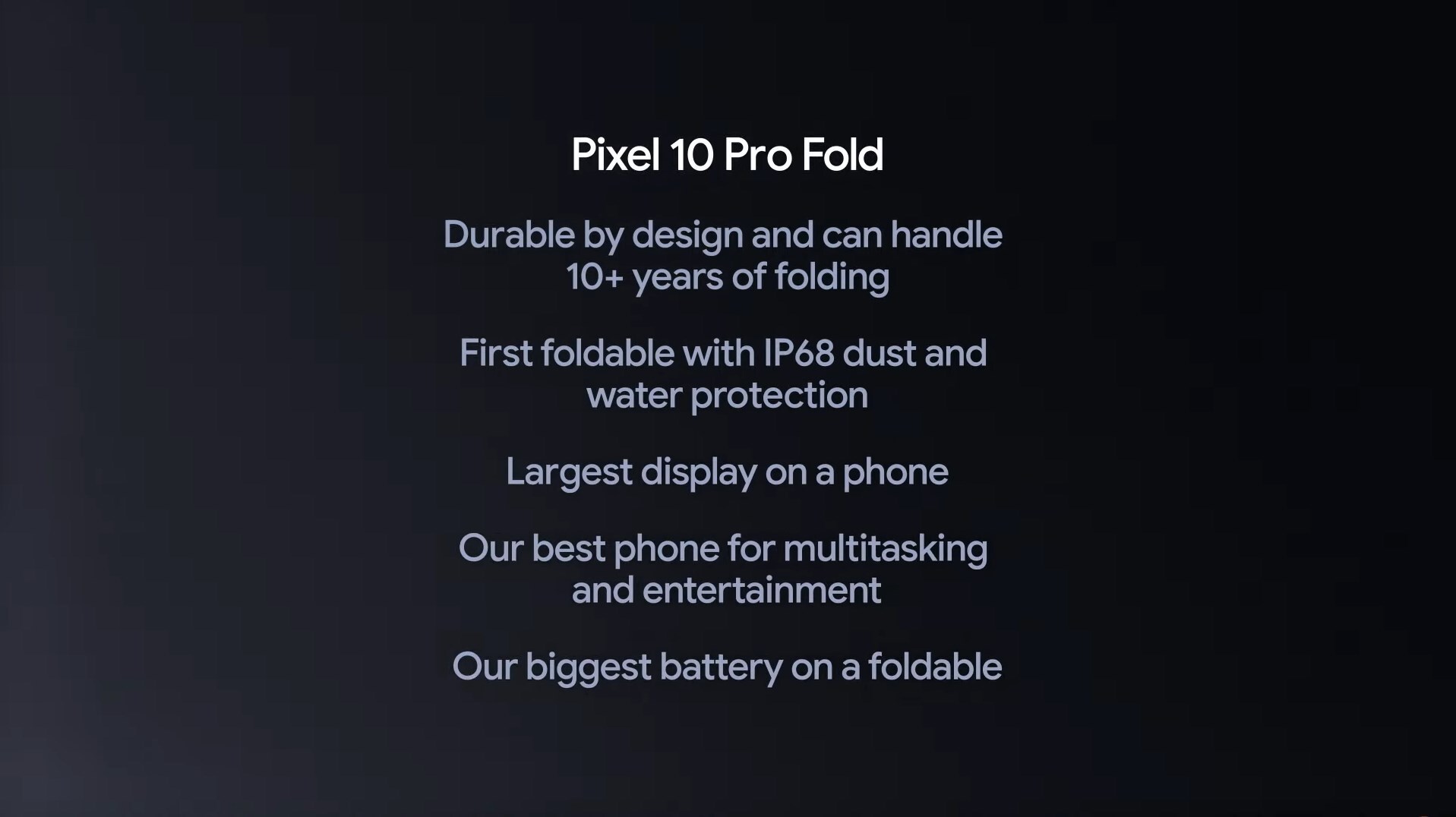 Pixel 10 Pro Fold