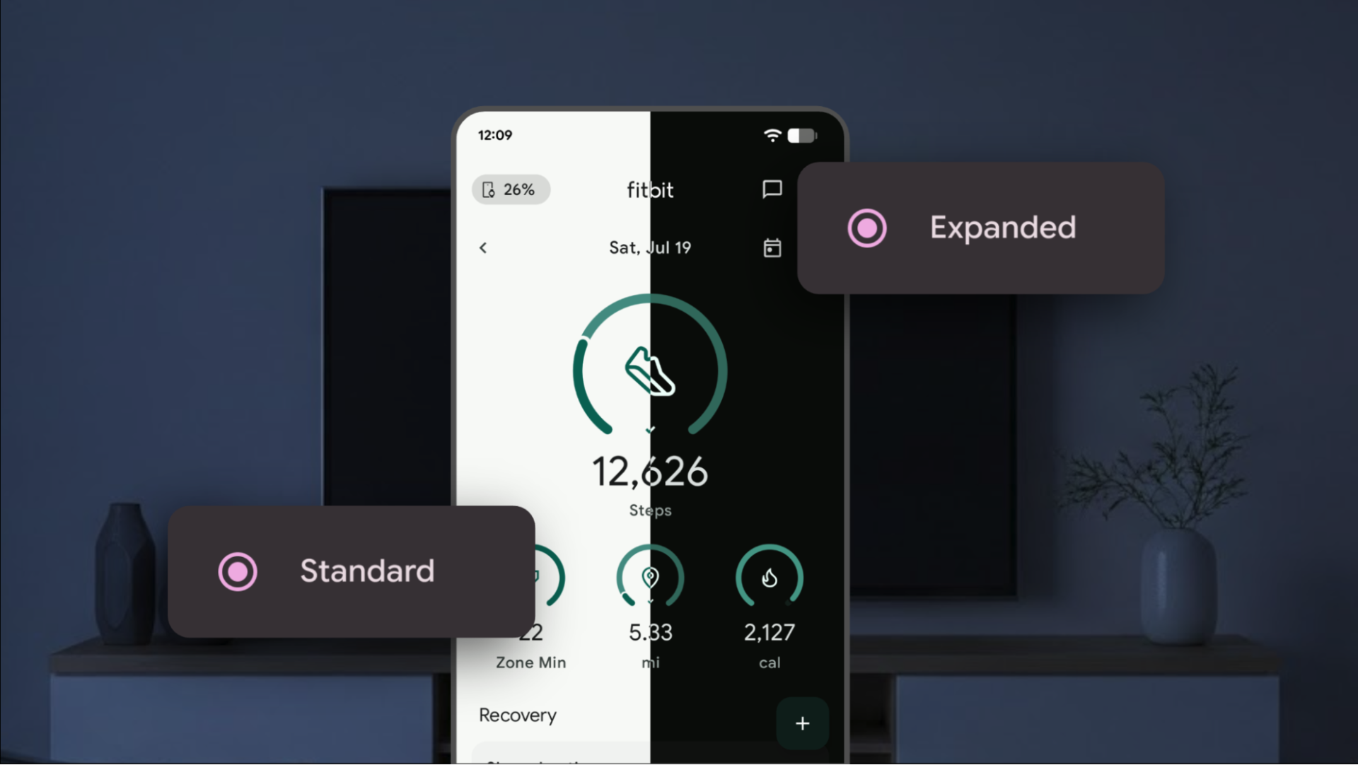 ダークテーマの拡張オプション。ダークテーマでも明るく表示されるアプリのUIをシステムが反転する
