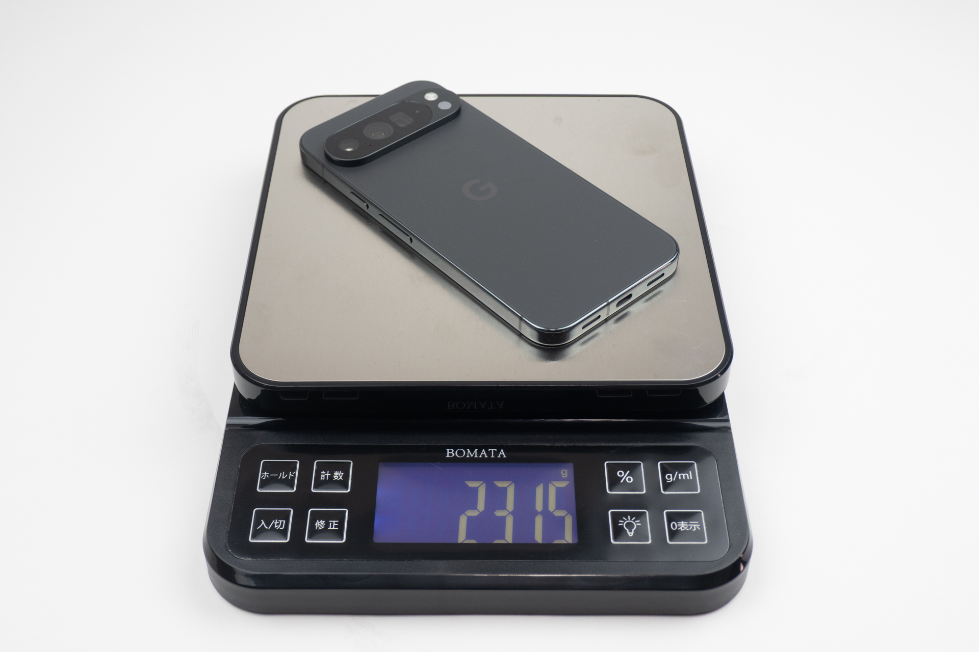 Pixel 10 Pro XLの重さは実測で231.5g