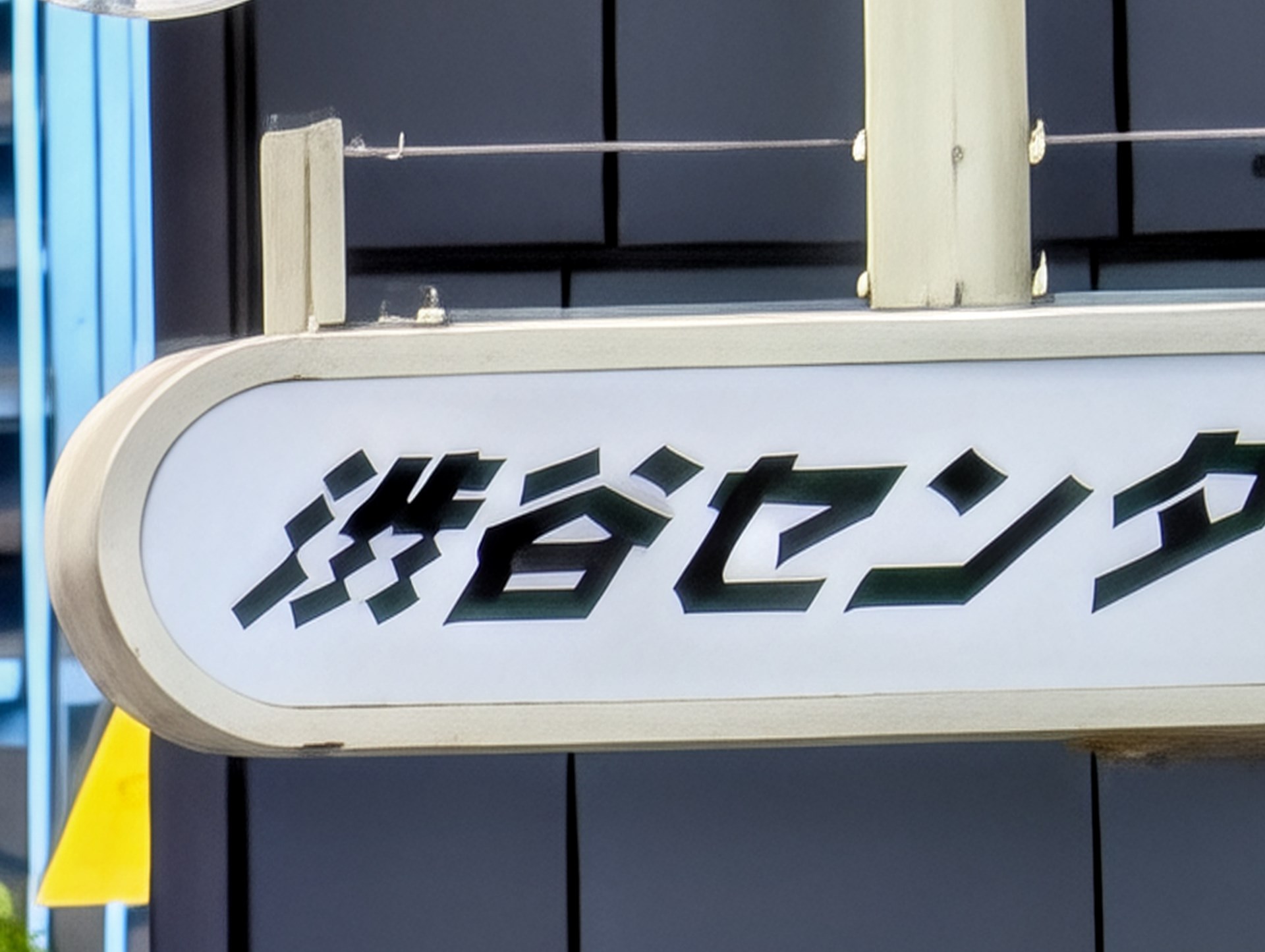 100倍ズームだと粗くなって生成AIで補完する場所が増えるためか、より“書き起こし感”が増す。看板の文字が、実際とは大きく異なる書体になってしまった