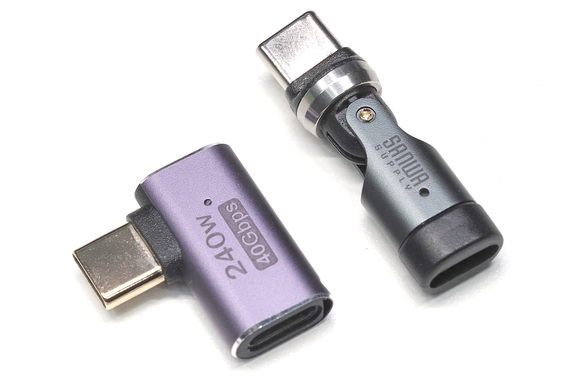 角度を可変させる必要がなければ、真っ直ぐなUSB-Cプラグとして使える。
