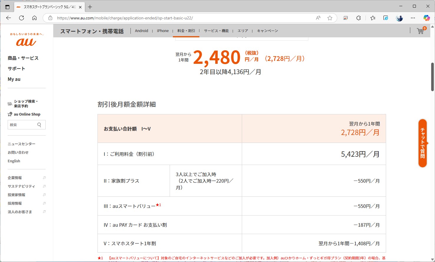 U16バリュープランの登場で新規受付を終了したスマホスタートプランベーシック。1年目の料金は同じだが、2年目以降は割高になるため、すでに契約している人はU16バリュープランに移った方がいいかもしれない。ただし、データ容量は10GB減ってしまう