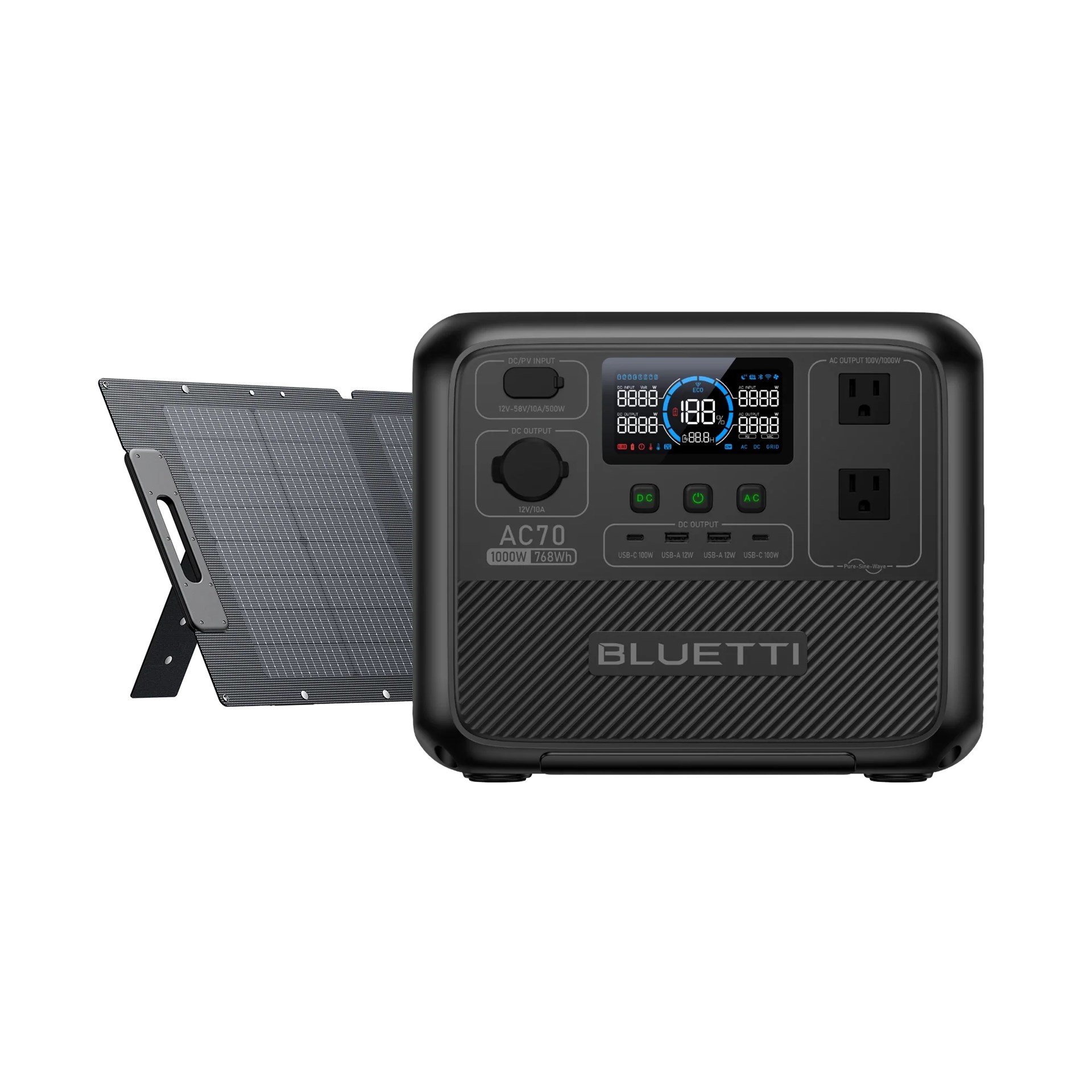 AC70＋120W ソーラーパネル
