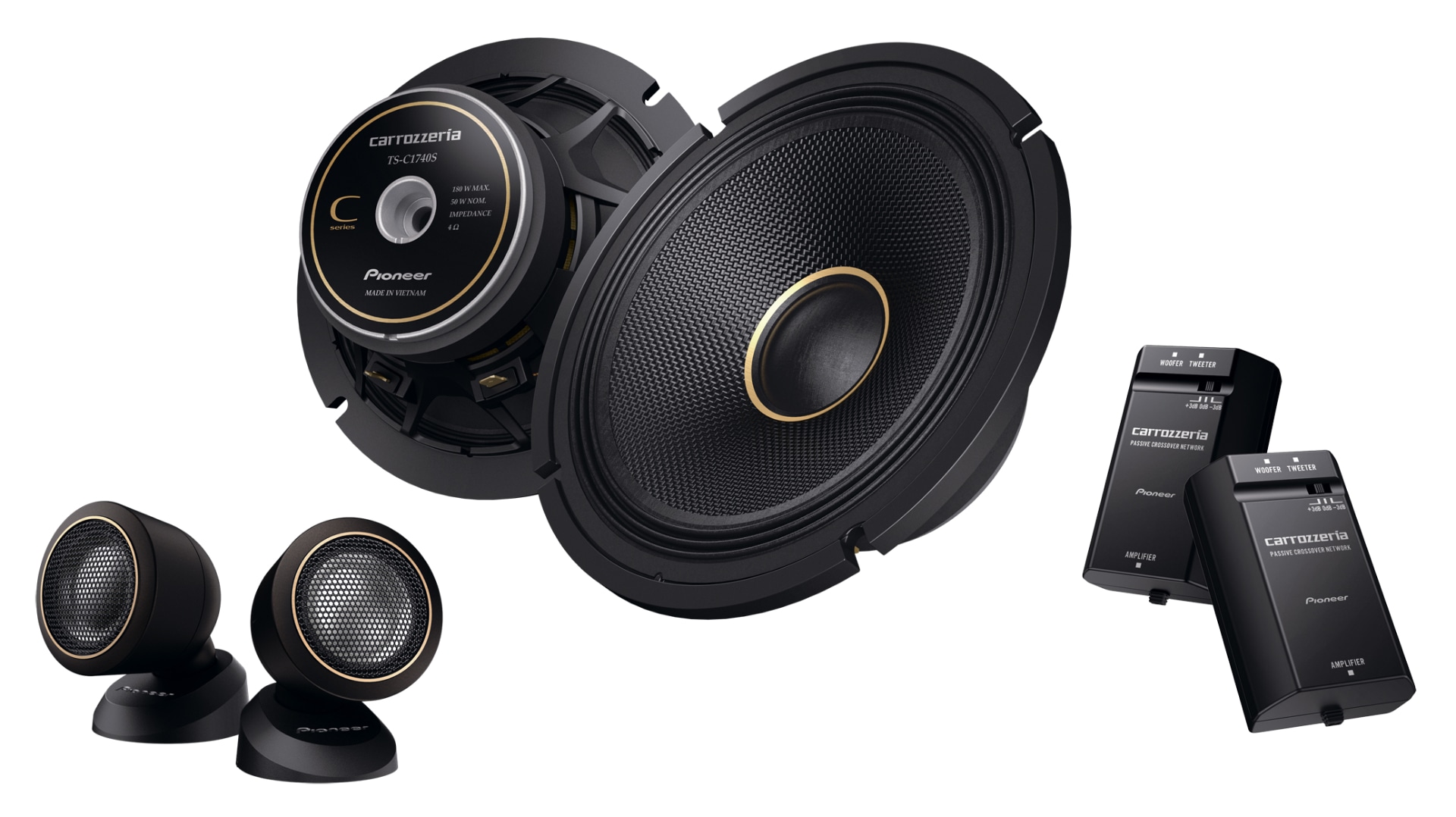 パイオニアの車載用スピーカー「TS-C1740S」