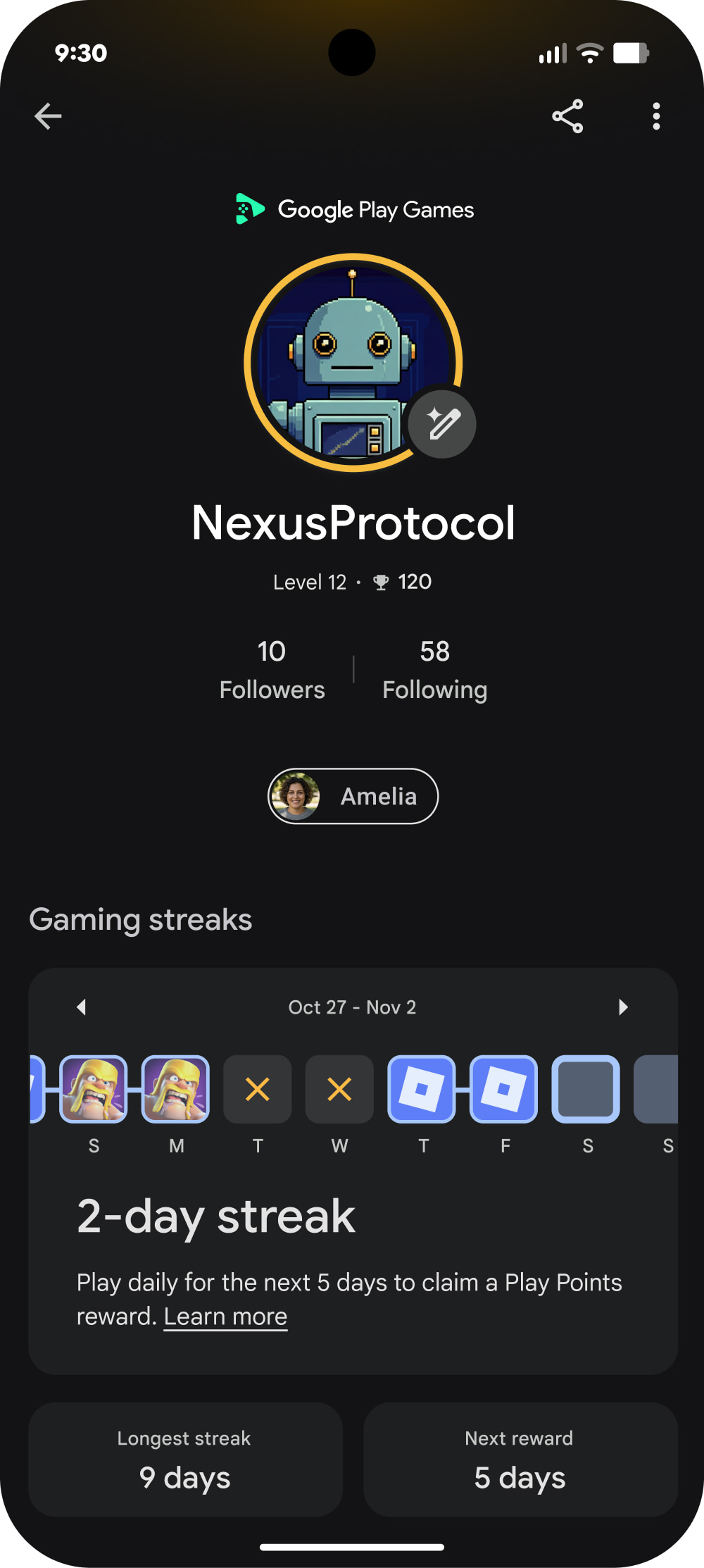 ゲーマープロファイル