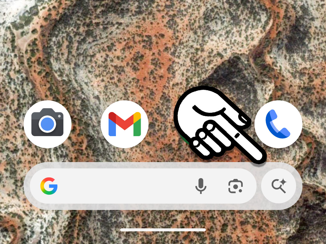 ちなみにGoogle Pixelスマホのホーム画面には、最初から「AI モード」に直接ジャンプできる機能が用意されている